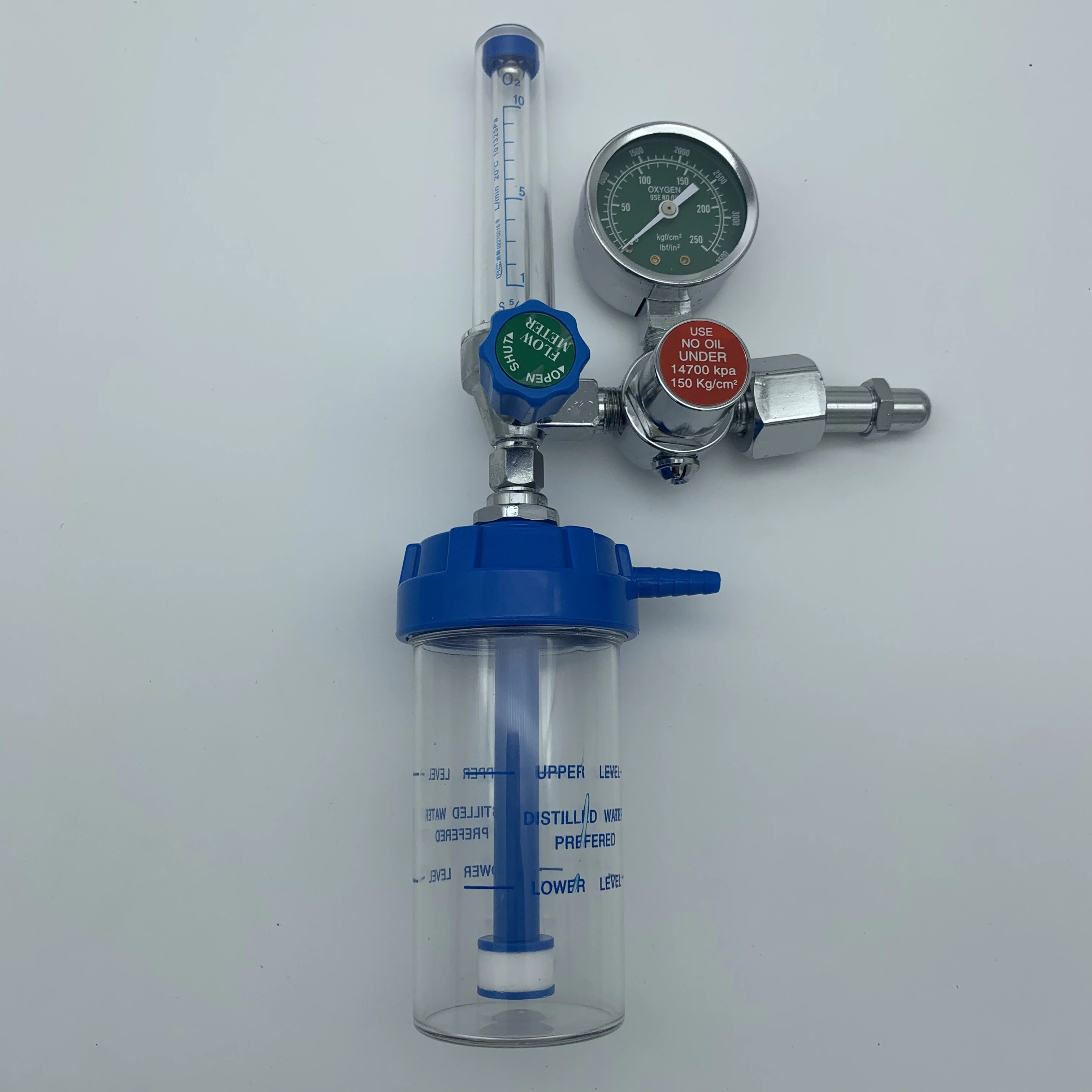 Hospital medical equipment buoy oxygen regulator with flowmeter