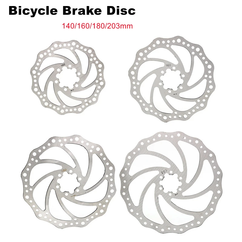 Outdoor Cycling Disc Brake Rotor 140/160/180/203mm Mtb Bike Bicycle Parts Brake Disc Bike Accessories