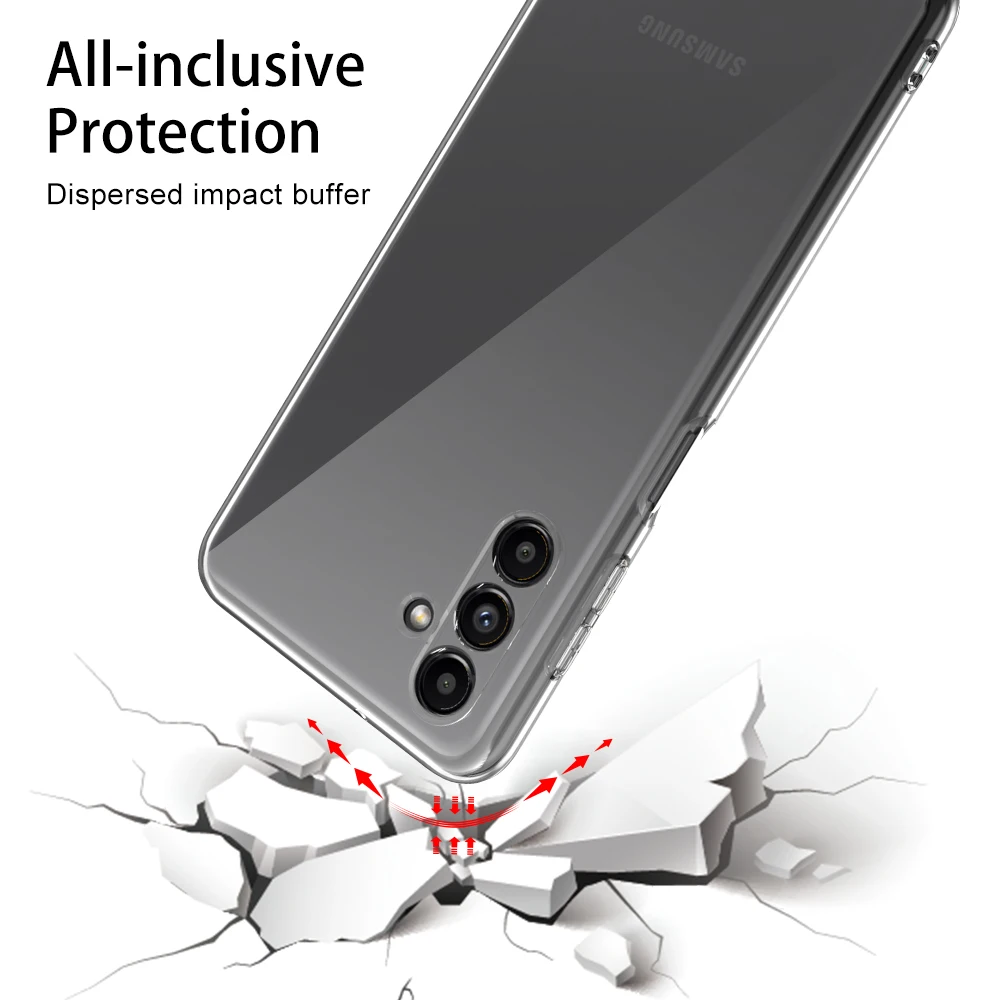 Phone Case Supplier 2.0mm TPU Clear Telephone Smartphone Cover Fundas For Samsung S22 FE A13 5G A13 4G Lite A03 Core A73 A53