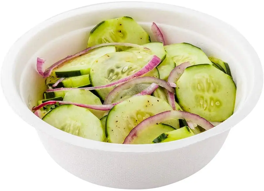 1000ml Sugarcane Round Sugarcane Fiber Bagasse Pulp Paper Salad Bowl