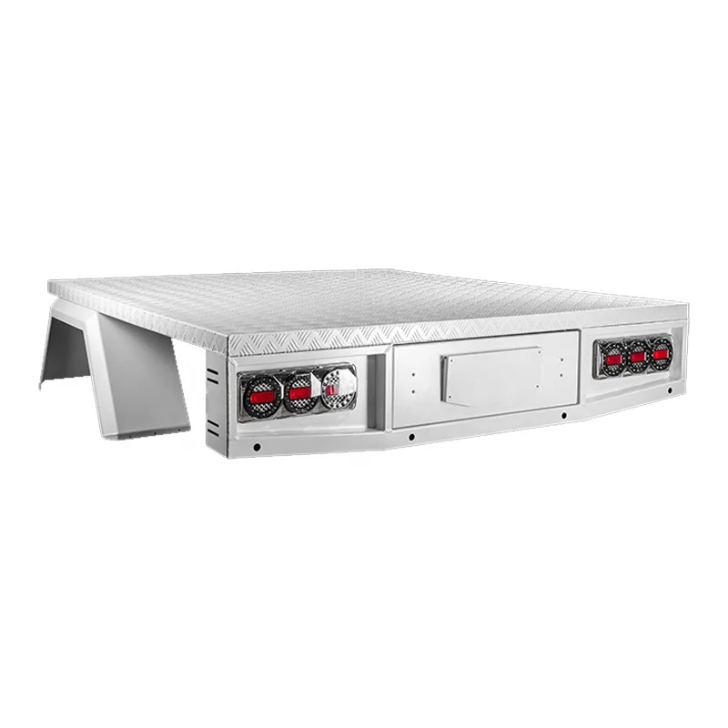 1800*1900mm General Purpose aluminum  Dual/Single/Extra Cab ute tray/canopy with trundle drawer & drop down sides