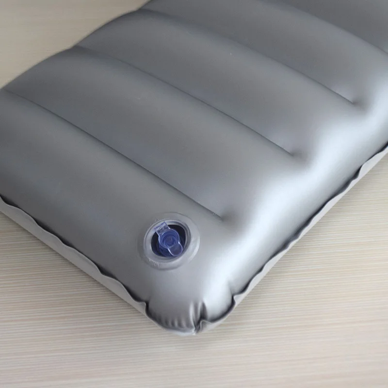 PVC Flocking Camping inflatable pillow pvc material outdoor air pillow beach inflatable cushion