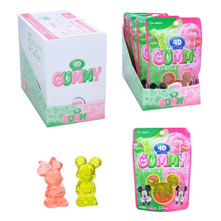 Amos Cube Mickey Minnie Gummy Candy Sweets Gummy Chinese 3D Mouse Sweets