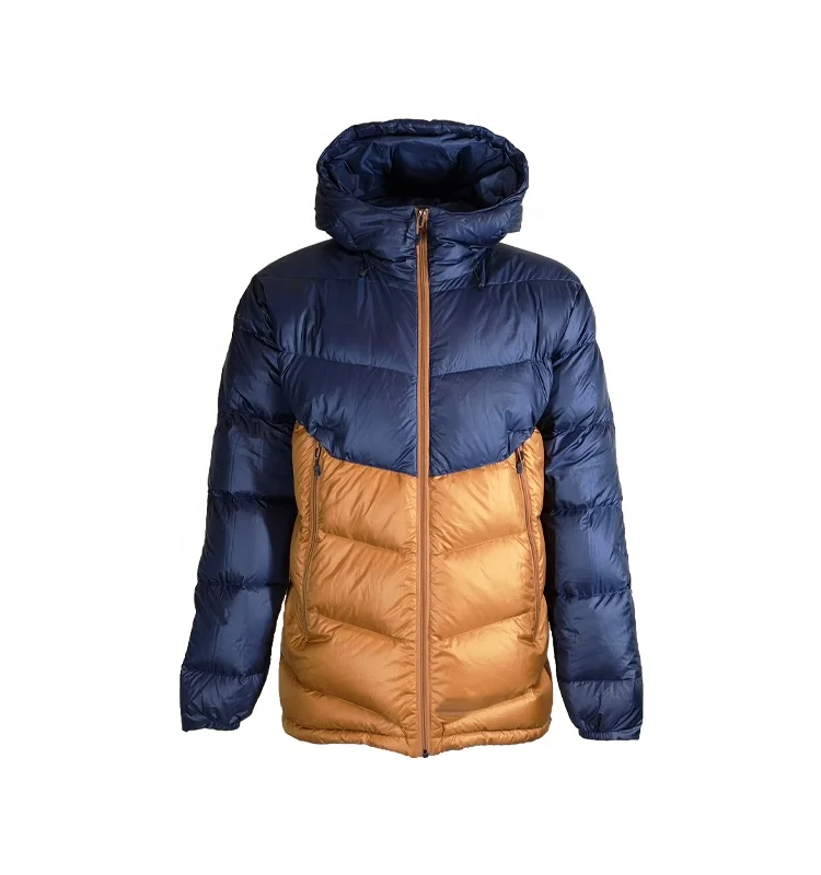 BSCI Factory Goose Down Jacket Men Waterproof Casual Warm Hooded Winter Coat Outwear packable Jacket