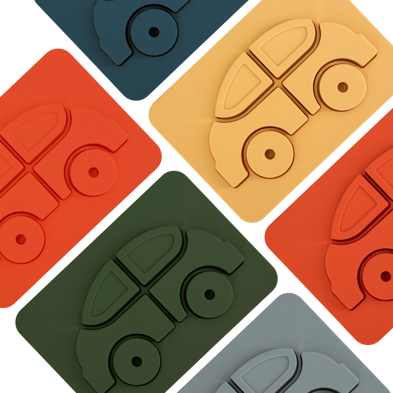 Термостойкая силиконовая игрушка-пазл в форме вертолета, для детей