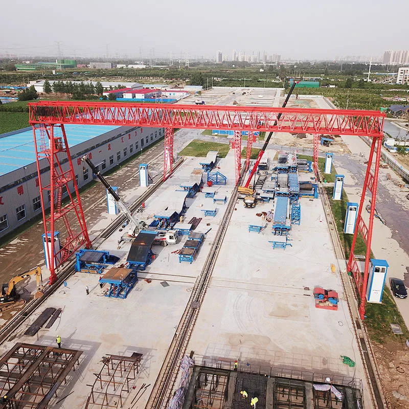 10 ton 15 ton 25 ton 4 wheels truss type double girder precast gantry crane price