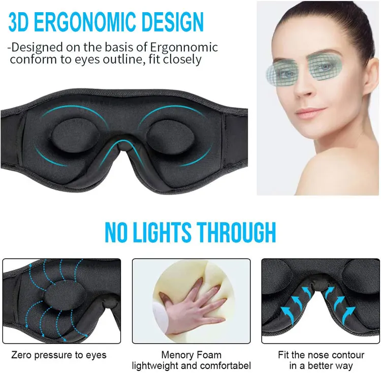 YZ-03 Wireless Music 3D Comfortable Sleeping Sleep Eye Masking Headphones