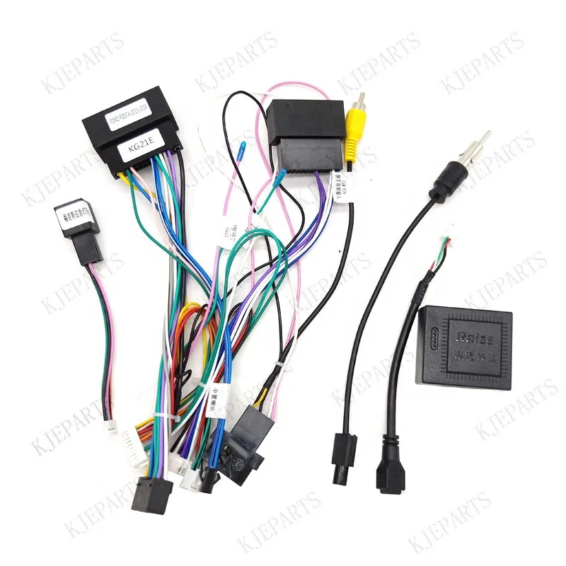 Auto 26 Pin 24 Pin Adapter Stereo Audio Car Android Player Wire Harness With Canbus for Fords Fiestas 2013-2016