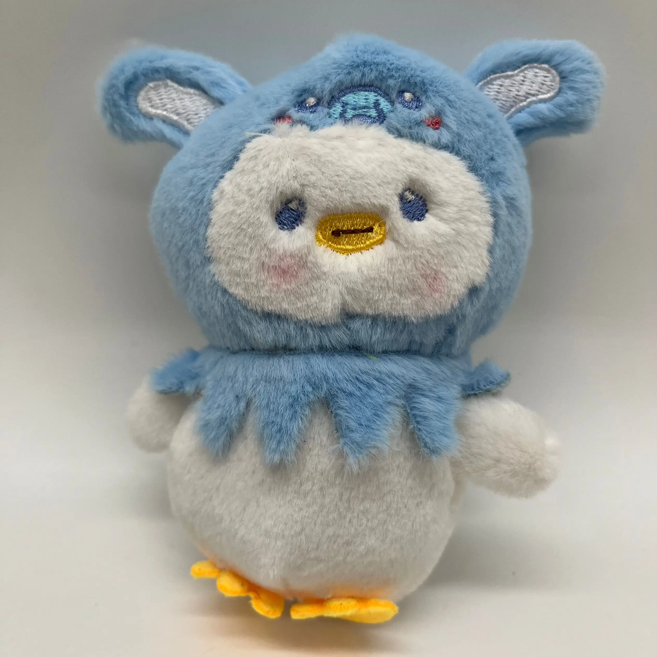 Cute Transformation Chicken Pendant Plush Toy Doll Frog Bear Rabbit Bag Decorative Keychain Doll