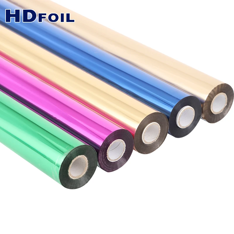 Factory Direct Price Low MOQ Gold and Sliver Washable Resistance Textile Fabric Cloth Curtain Hot Stamping Foil