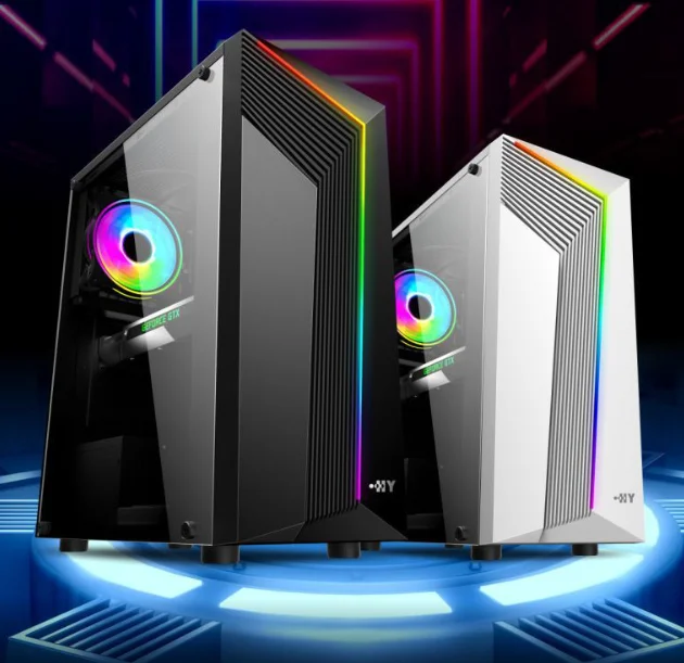 2023 new arrival professional factory ATX computer case,Black ATX PC Computer Case for Gamers - NEW