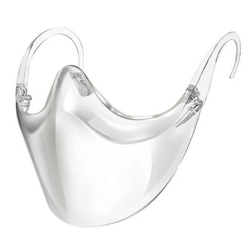 Противотуманная защитная маска для лица, изоляционная прозрачная маска для лица с улыбающимся питомцем, прозрачные праздничные силиконовые защитные маски, 1 цвет