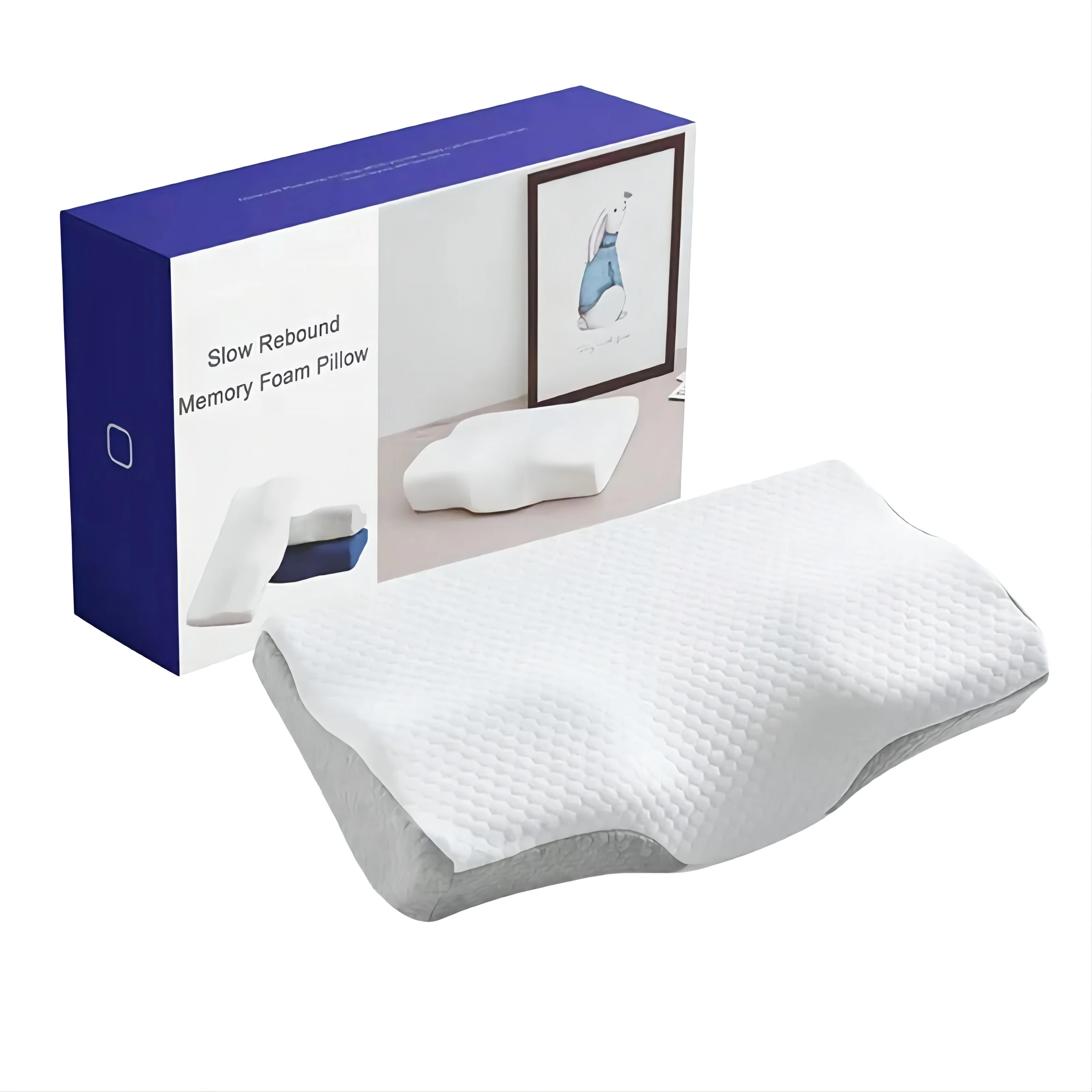 Therapeutic Medical Ergonomic Sleeping Cervical Orthopedic Neck Bed Memory Foam Pillow For Sleeping