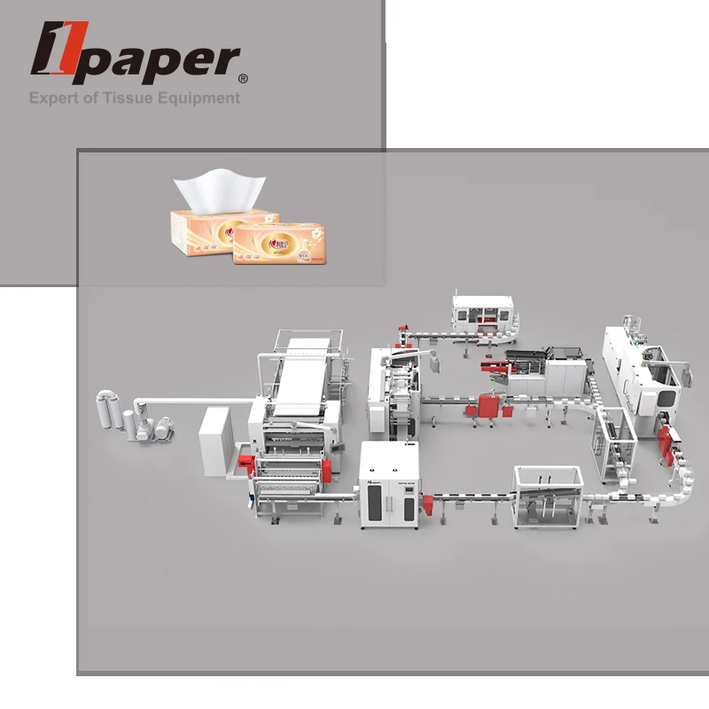 Tissue Product Line Box Facial Tissu Paper Make Pack Package Machine For Tissue toilet paper production line
