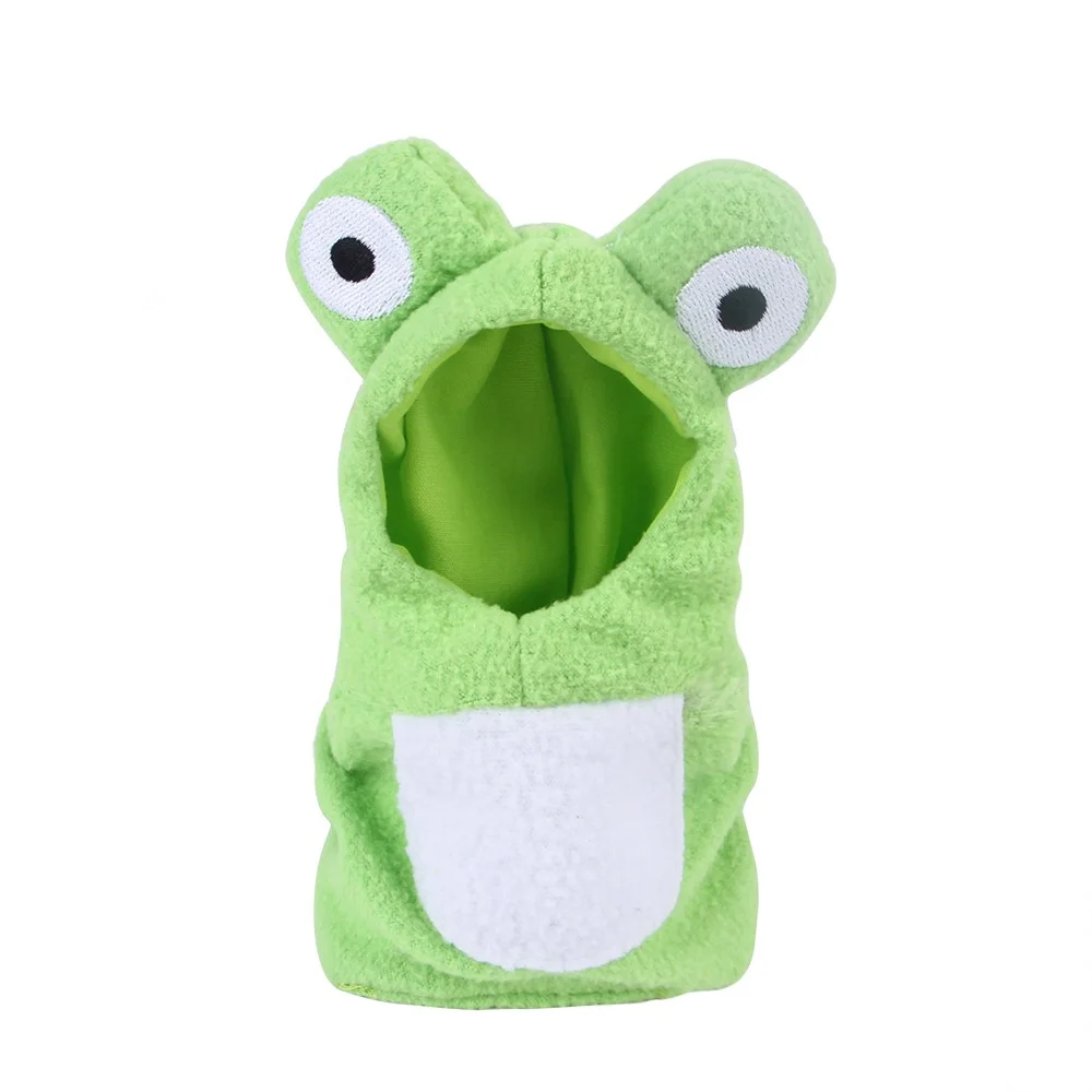 Wholesale pet bird clothes, manufacturers handmade custom parrots selling cute birds turned into frogs