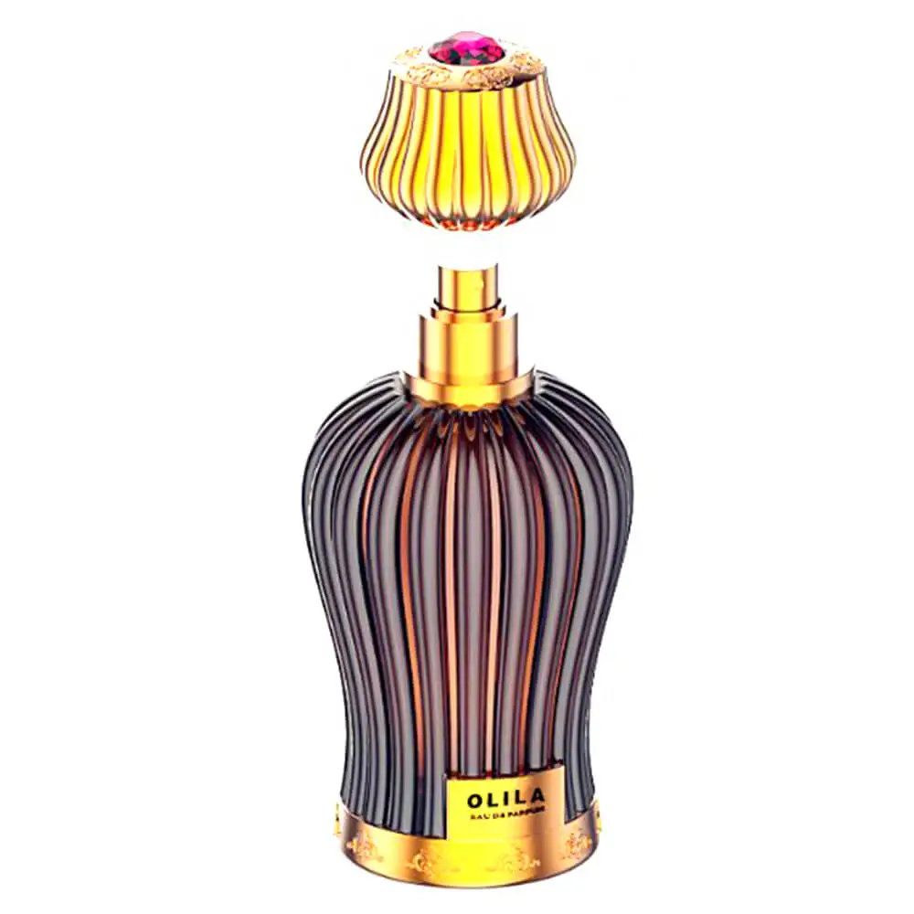 Custom Luxury Gold Crown Glass Perfume Bottle for Dubai 100ml Private label