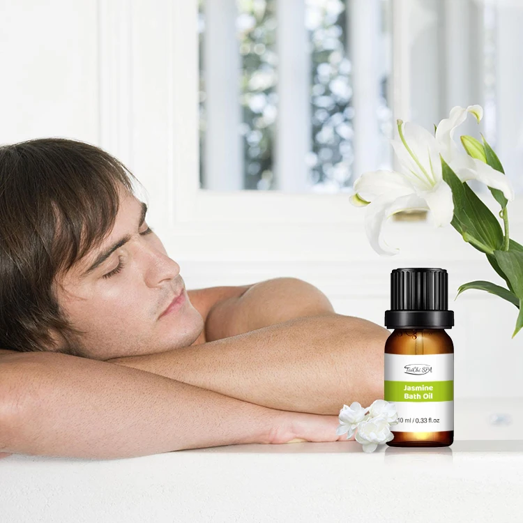 
Popular OEM/ODM 10ml Jasmine Fragrance Bath Oil Relaxing Body SkinCare Top Premium Natural Jasmine Aromatherapy Liquid Bath Oils 