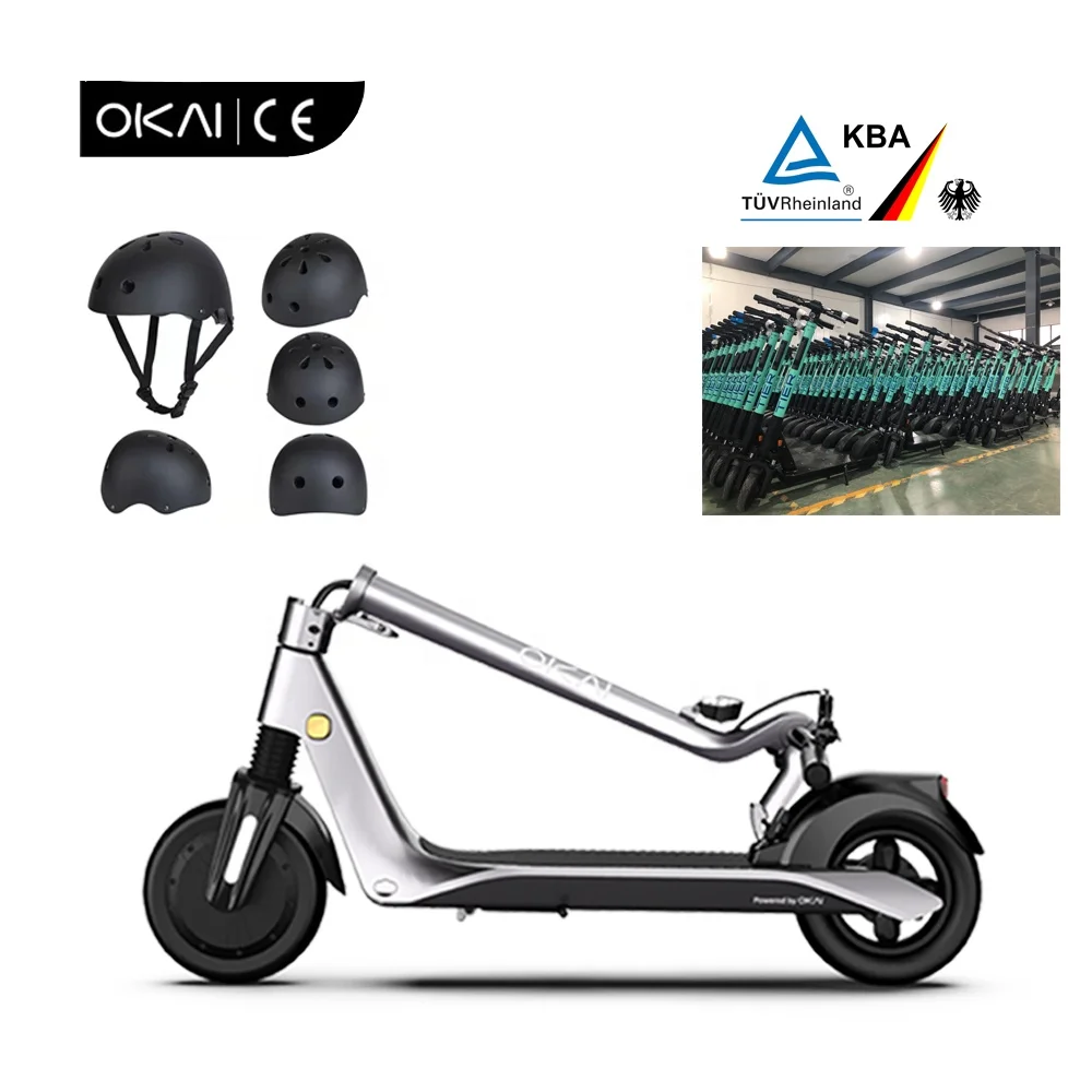 2 Wheel Adult 9.5' Fat Tire 2021 US Warehouse OKAI ES500 350W E Scooter 25Km/h E Scooter