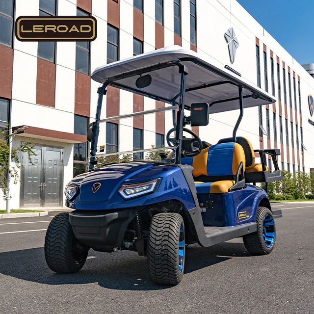Leroad Новый Запущенный 2 местный гольф-кары со сложенным на заднем сиденье