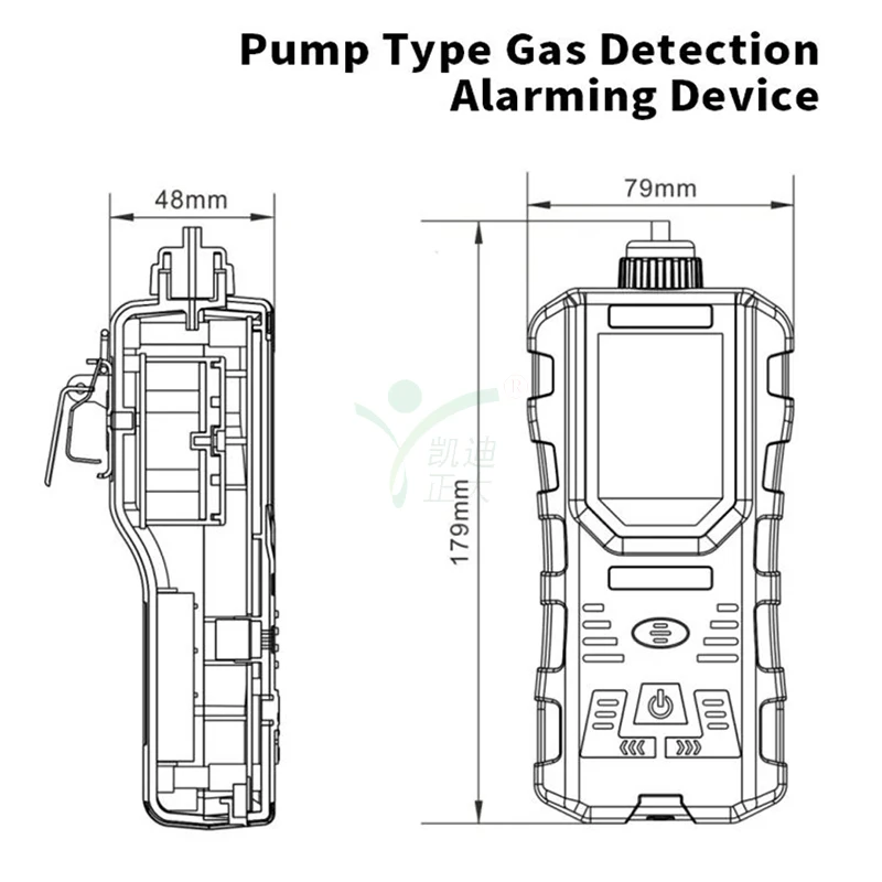 Low power consumption portable multi 5 gas analyzers automotive monitor