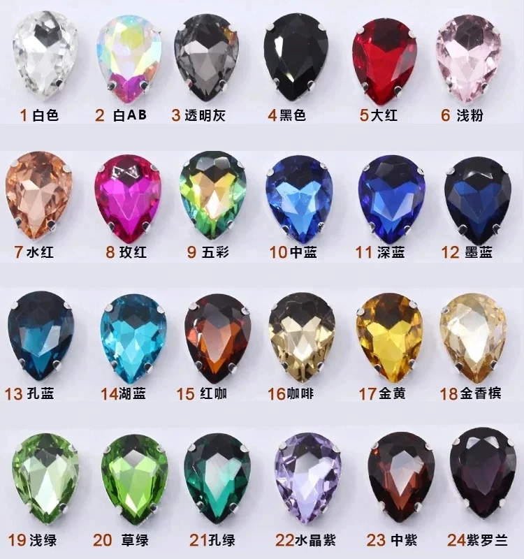 Sparkling Crystal Tassel Patch Rhinestone Applique For Clothing Accessories DIY Handmade Bag Shoe Buckle Hat Ornament Brooch pin