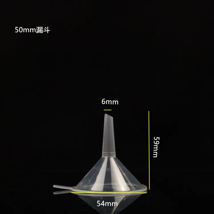 Chinese manufacturer custom laboratory 30ML 50ML 60ML 90ML mini plastic funnel