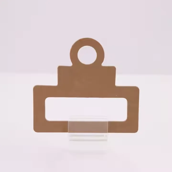 Manufacturer Custom Recycled Kraft Packaging Hanger Eco-friendly Custom Printed cardboard Clothing paper hanger