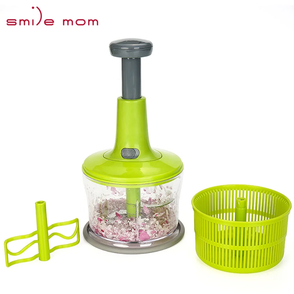 Smile mom Amazo Onion Press Cutter Chopper Garlic Kitchen Slicer Food Chopper Kitchen Accessories