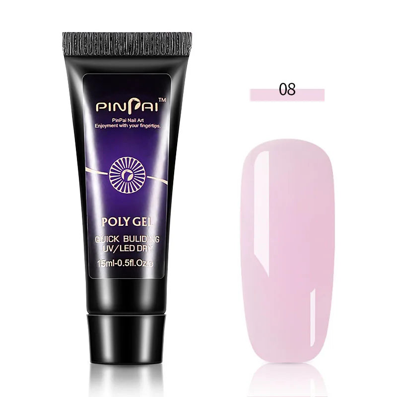 Free sample private label 15ml 12 colors poly gel extension gels led / uv nails polish art poly gel set