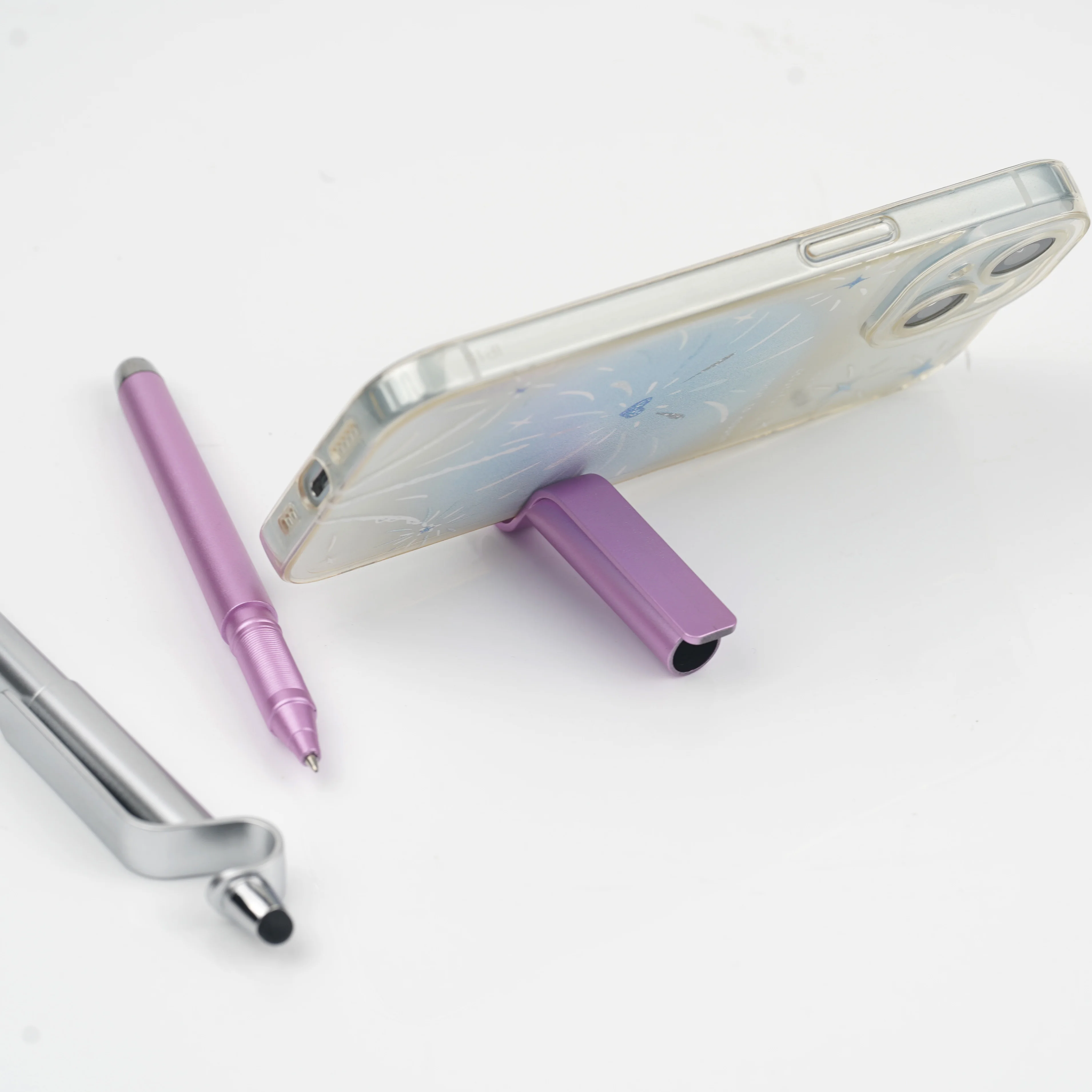 Promotional Advertising Custom Pens Stylus Touch Pen with Phone Holder