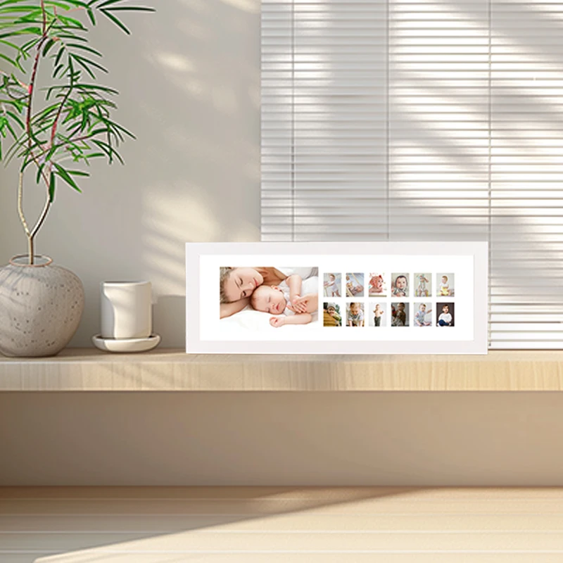 Wholesale High Quality Newly Designed MDF Baby and Pet Commemorative Mult-opening Mat Board Photo Frame