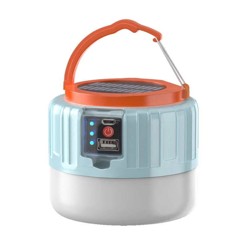 400 Lumen Outdoor MINI Solar Emergency Light With Remote Portable USB Rechargeable LED Camping Light