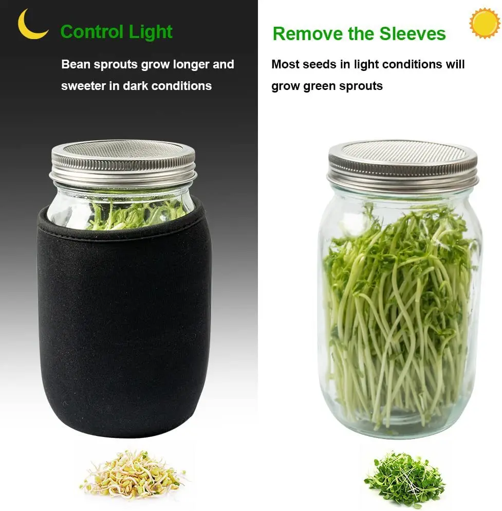 16oz 32oz 64oz Sprout Maker Seed Sprouting Jar Kit