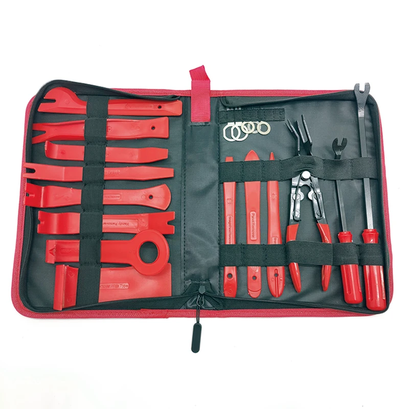 Инструмент для разборки автомобиля, 19 шт., ручной инструмент для отделки панели приборной панели, скребок для автомобиля, Набор наклеек, аксессуары, инструмент для удаления автомобильного аудио и ремонта