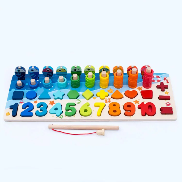 Gmart Magnetic Puffer Pool Flopping Catnip Game Stuffed Light Piranha Aquarium Wooden Board Electric Fishing Toys