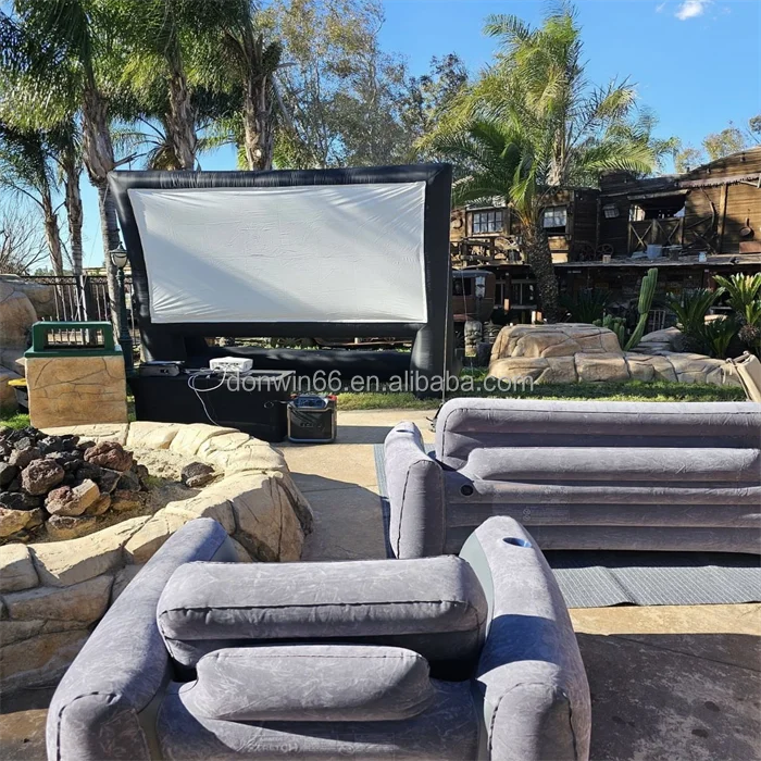Best Price Commercial Cinema Movie Theater Blow Up Home Movie Night Inflatable Movie Screen For Home Party Business Rental