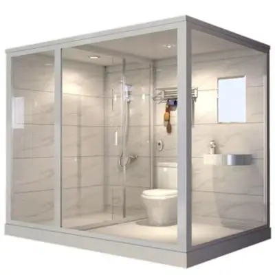 Prefab Bathroom Integrated Shower Room Complete Bathrooms all-in-one Bathroom Pods With Toilet And Basin