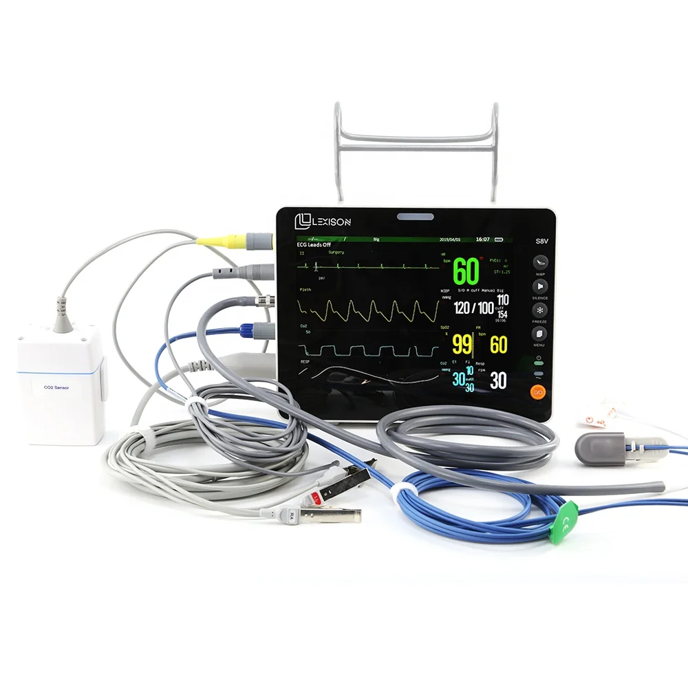 Lexison Veterinary Equipment PPM-S8V 8inch Cheap Price Veterinary Capnograph Monitor for Animal Use