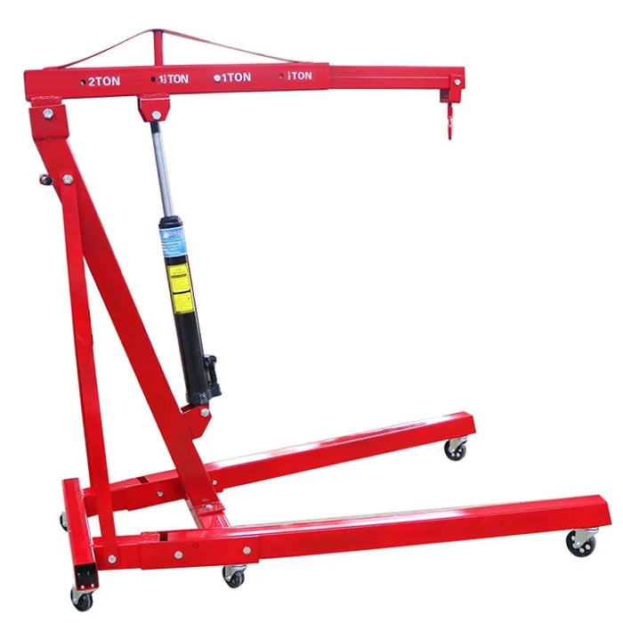 OEM ODM 1ton 2ton mini car engine lifting crane manganese steel hook moveable hydraulic floor crane