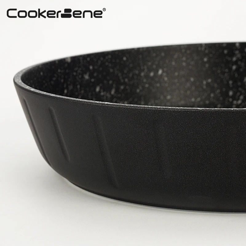 30cm High quality wok with lid egg frying pan aluminum non sticky fry pan