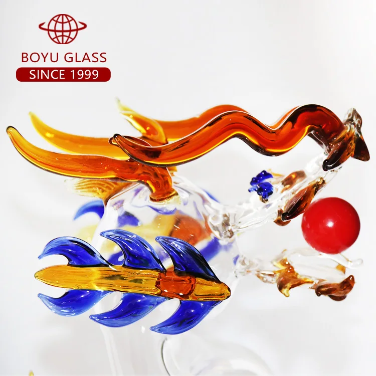 2022 Borosilicate Dragon Shape Liquor Bottle 350ML Double Walled Tumbler