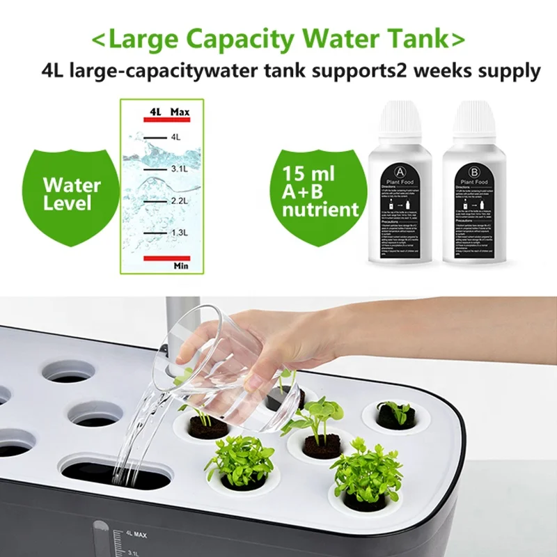indoor small kitchen home planter pot smart herb garden grow hydroponics system kit hydroponic growing systems