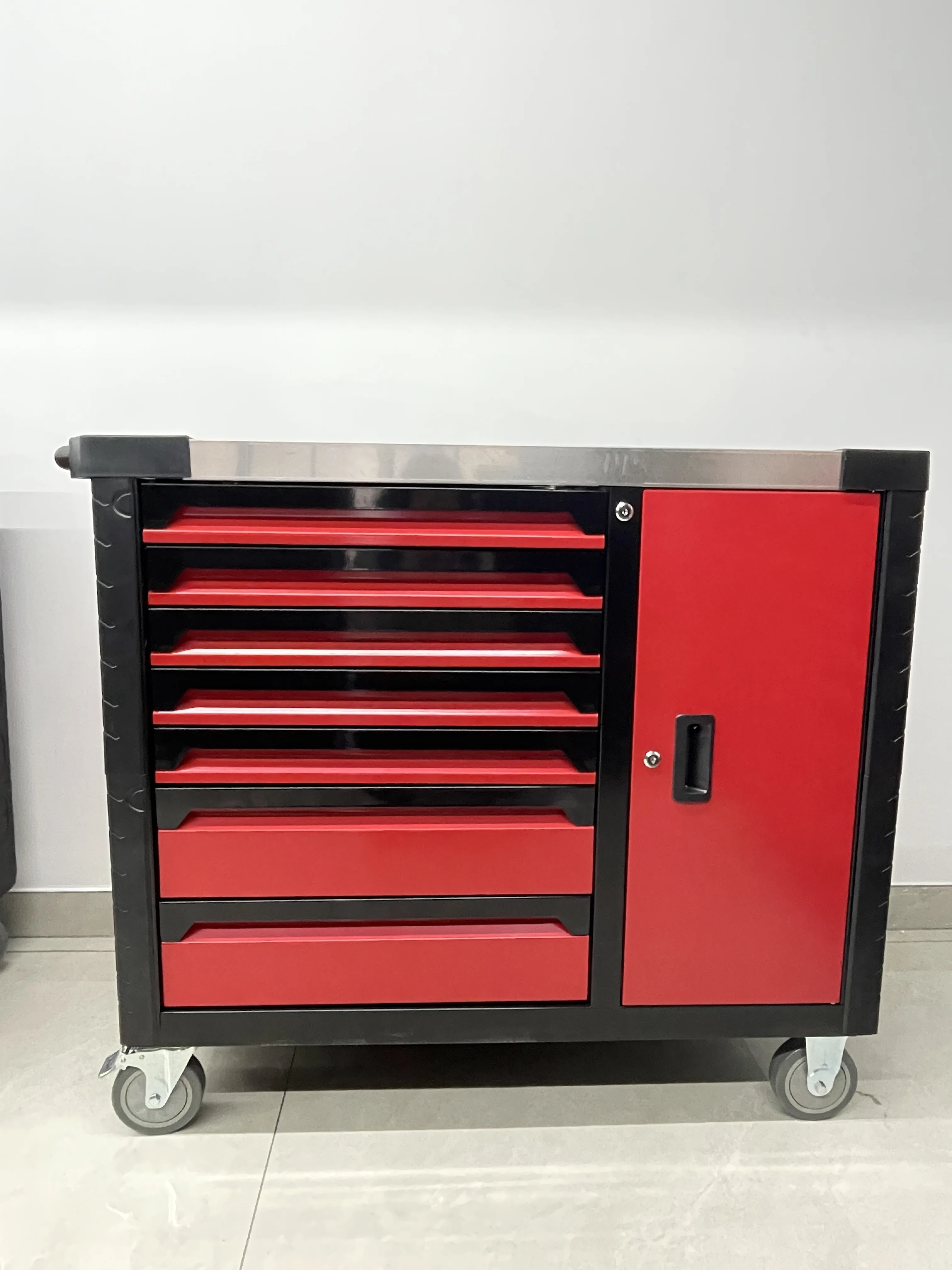 Heavy Duty Mechanic Professional Steel Tool Trolley Cabinet Cart With 322 Pcs Tool Set For Automobile Repair Workshop