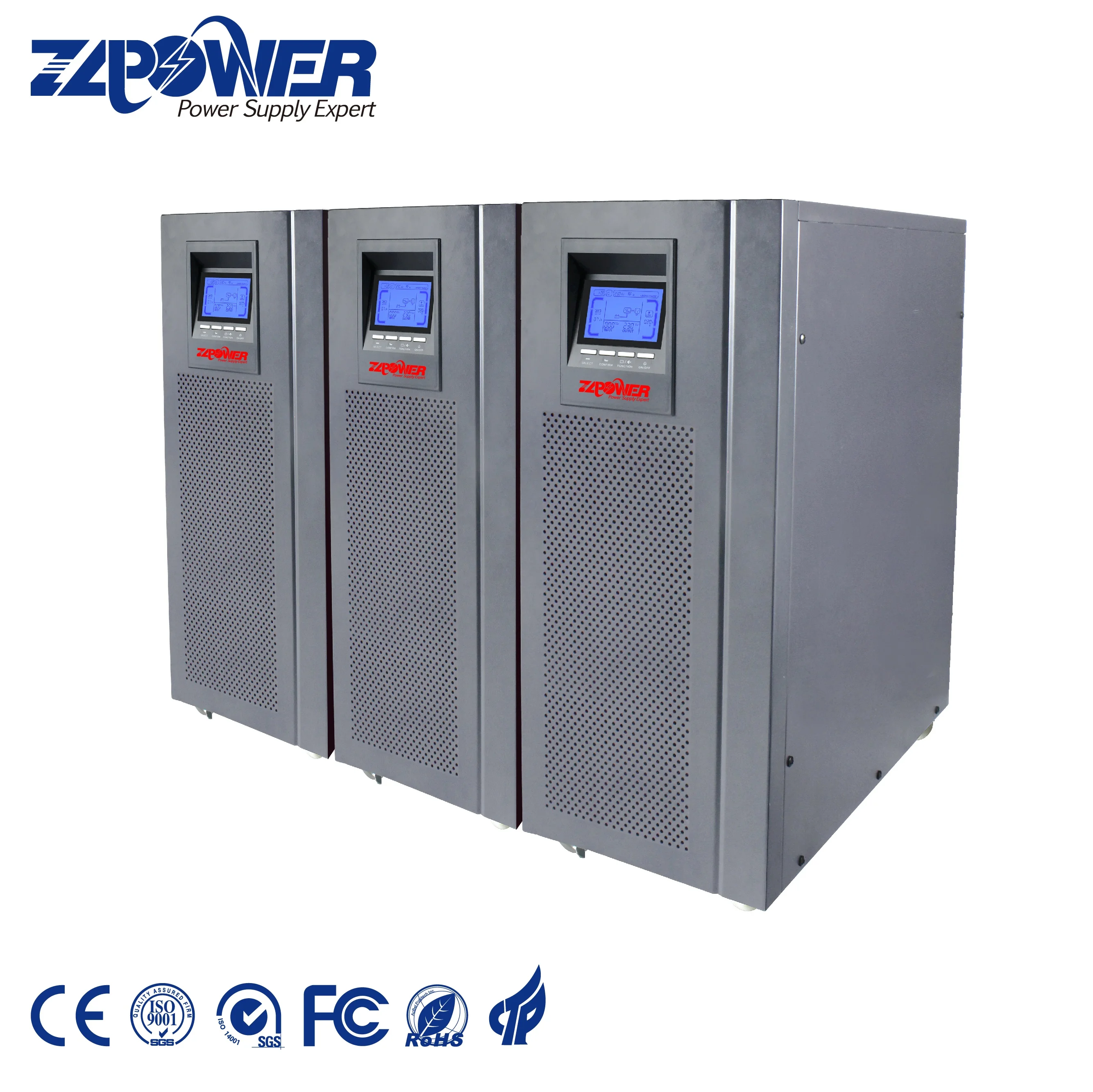 Top rated 100KVA industrial home online UPS 10kva 3 phase  low frequency online ups