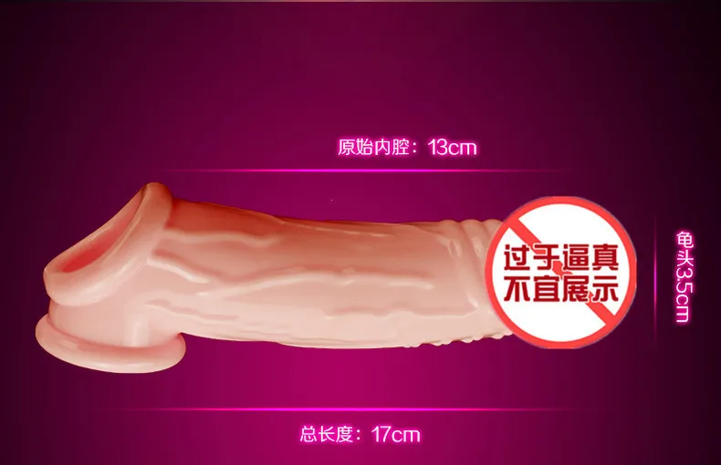 Male penis double open crystal set lengthened set lock fine coarse set big Wolf braces sex toy