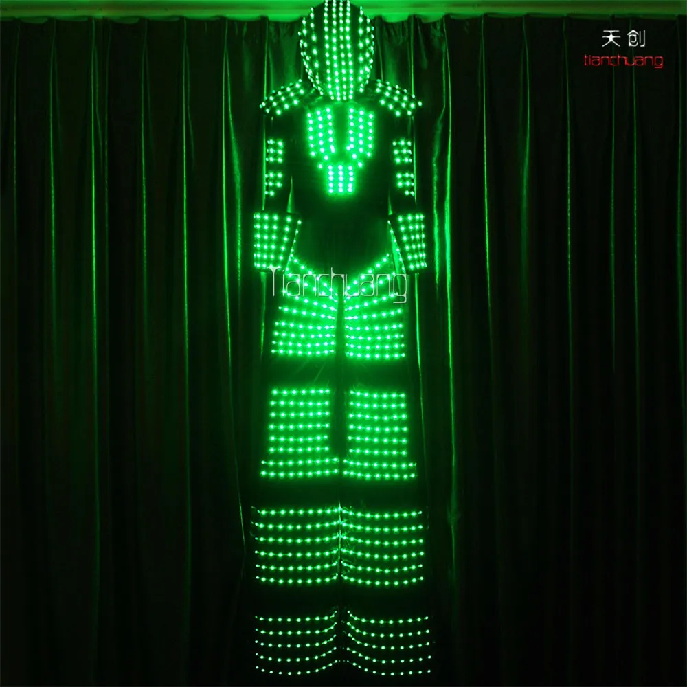  Software Control Robot Co2 led costume giant LED stilt walker for circus stage performance Led