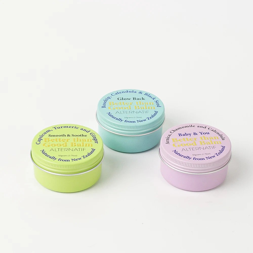 Recyclable Metal Can Packing 5ml 10ml 20ml 30ml 50ml Gold Aluminum Cosmetic Perfume Solid Cream Tin Container Metal Aluminum Ja