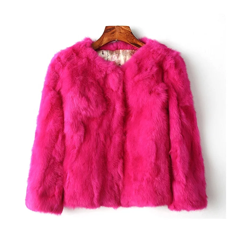 
Wholesale Real Rex Rabbit Fur Coat For Women 