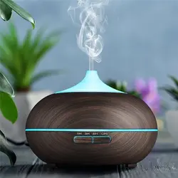2021 Trend 500ml Ultrasonic Humidifier Essential Oil  Mist Humidifier Air Purifier Home Humidifier  Light-Wood Color