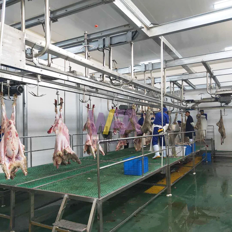 Complete halal lamb slaughtering machine sheep slaughterhouse for goats ram mutton meat processing machinery abattoir equipment